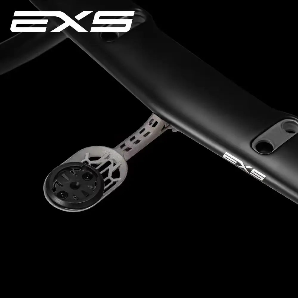 EXS Ti Computer Mount Installed Road Bike Handlebar