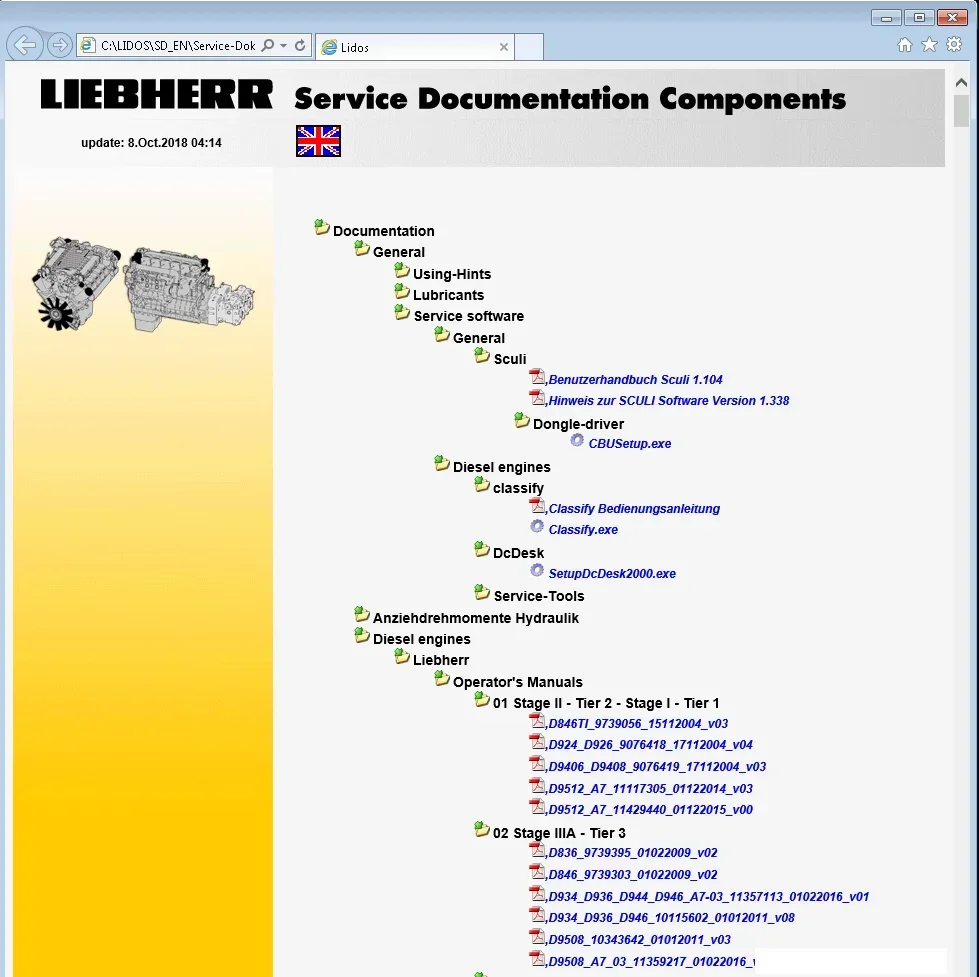 AutoDVD Liebherr Lidos 2022 Repair Offline (French Spain Italian Russian Germany English Language)+HDD