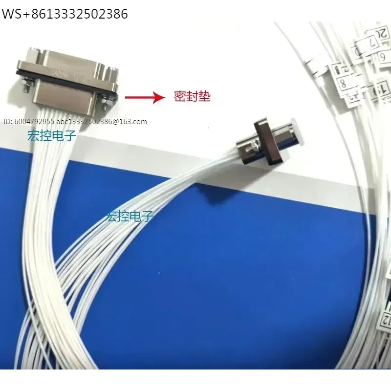 J30JM rectangular connector J30JM-21TJL J30JM-21ZKP 21 core plug socket connector