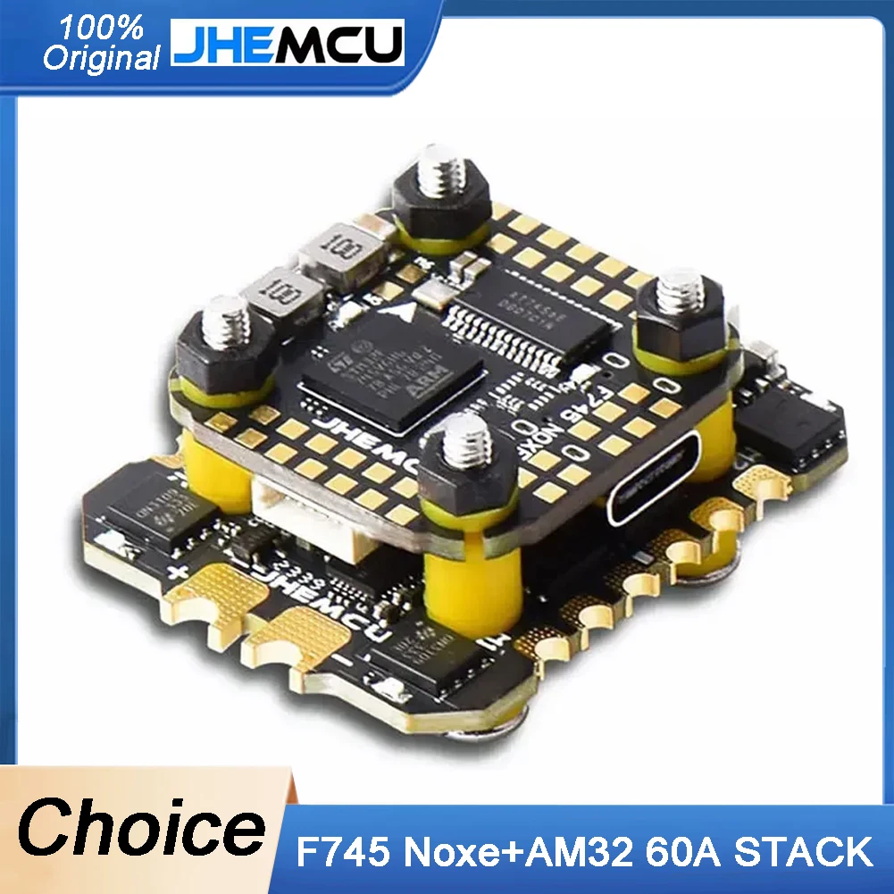 

HEMCU F745 Mini Flight Controller Stack ICM-42688-P F745 Flight Controller AM32 45A 60A 4in1 ESC 3-6S for RC FPV Drones