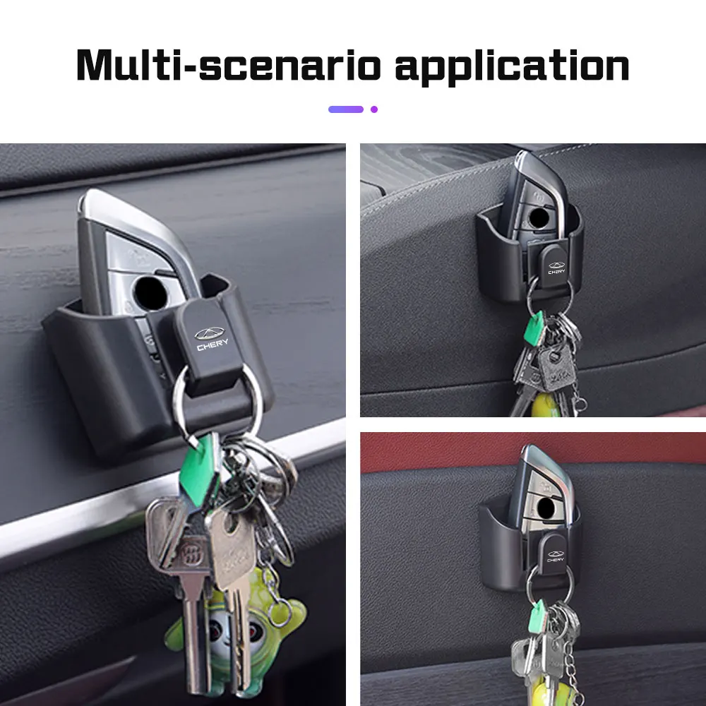 For Chery Tiggo 8 7 6 4 3 5x Pro Arrizo Omoda 5 FX Car Dashboard Key Storage Box with hook Self-Adhesive Case Key Glasses Clip view 4