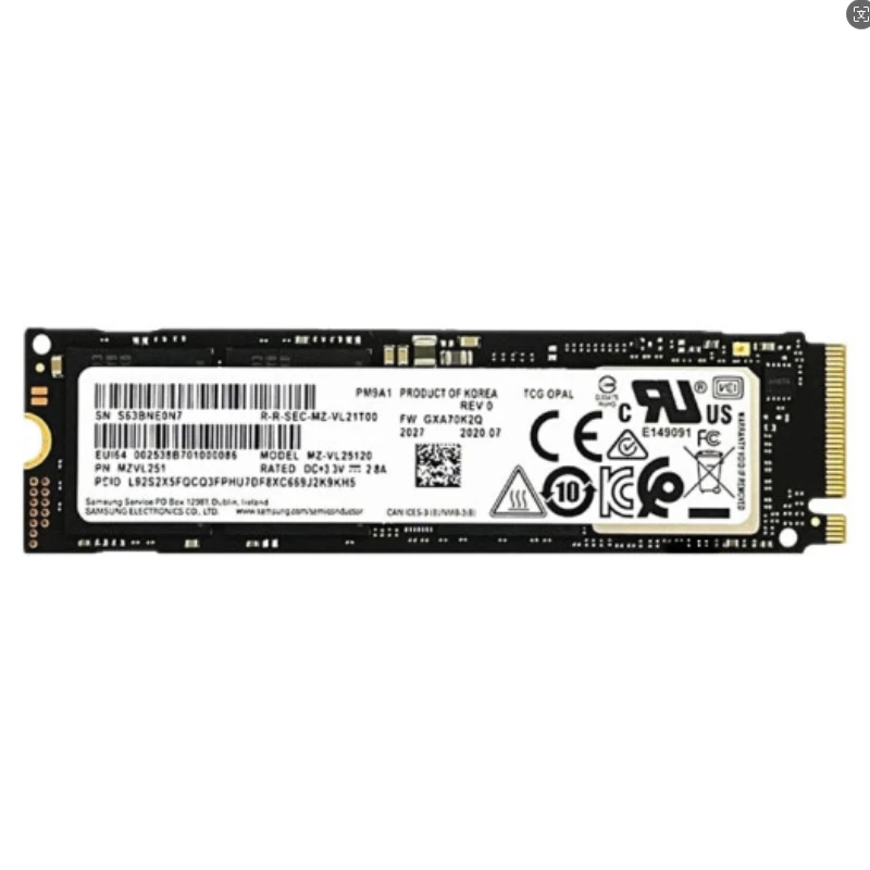 SAMSUNG 1TB PM9A1 SSD M.2 2280 NVMe M.2 NVMe PCIe4.0 for Laptop Desktop  Internal Solid State Drives