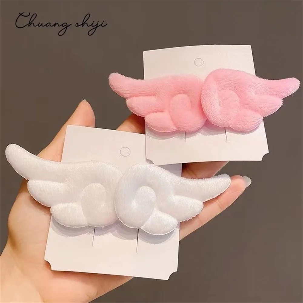 1/2/3PAIRS Side Clip Simple And Delicate White Plush Hairpin Hairpin/edge Clip Hairpin High Quality Material The Side