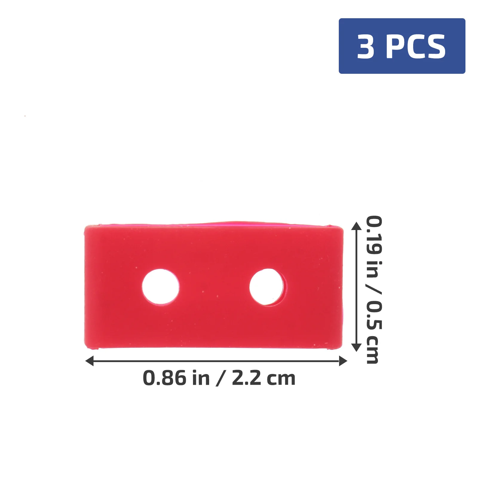 3 pezzi anelli per cinturini in silicone anelli di fissaggio di ricambio per Ga110 Ba colore brillante flessibile robusto facile installazione 22 mm rosso