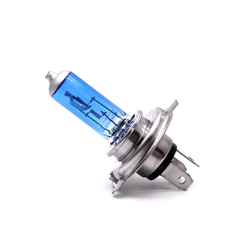 

2pcs H4 12V Super White Headlights P43t Quartz Halogen 12V55W Halogen Bulb High Power 100W auto High low Light 5800K
