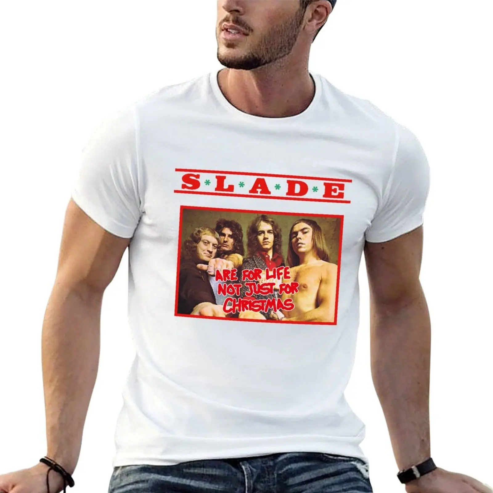 SLADE - not just for christmas T-Shirt man t shirts for men casual anime t shirts for man t shirt custom print T-shirt