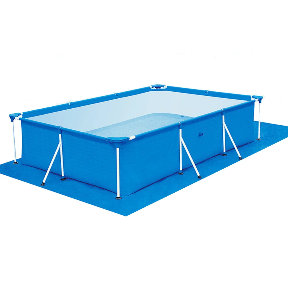 

Pe Fabric Pool Cover Rainproof Dustproof Floor Pad Blue 260x170x61cm Durable Anti-Skid for Frame Inflatable Pools