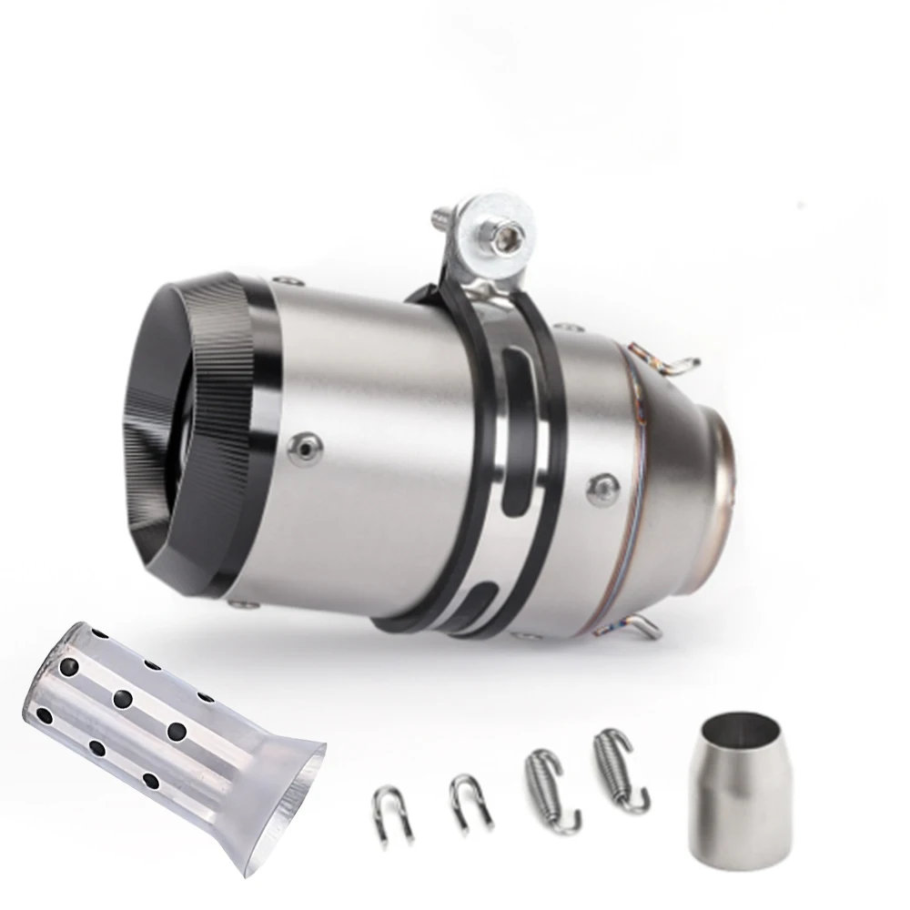AR 51/60mm Universal Motorcycle Exhaust Muffler Suitable for Kawasaki 300 400 800 1000 CB300R R3 R6 MT07 MT09 DUKE390 ZX6R S1000 image 3