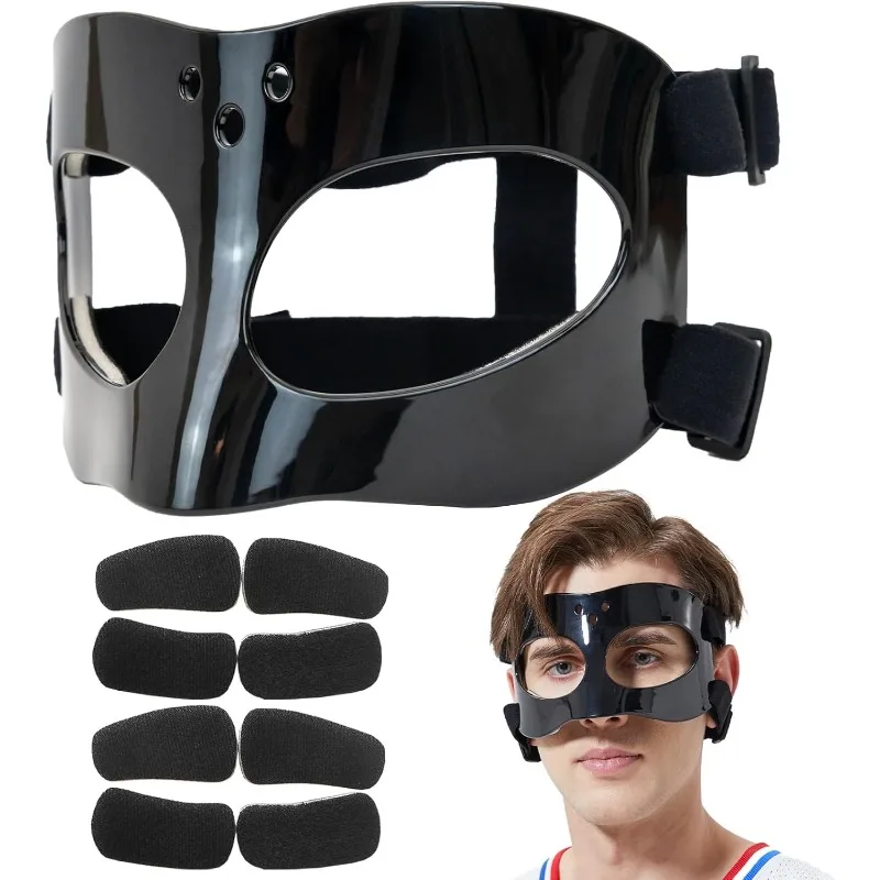 

Nose Guard for Broken Nose Baseball Softball Basketball Face Mask Adjustable Face Shield Masks with Padding Nose Guard Protects