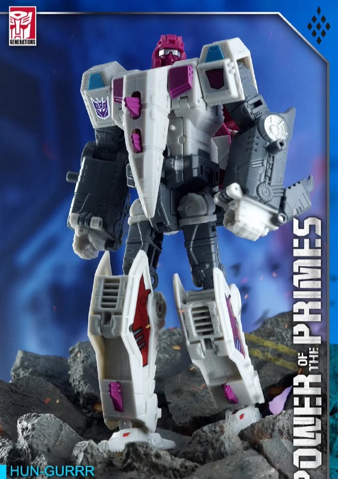 W magazynie Transformers Toys Power of The Primes Voyager Class Terrorcon Hun-Gurrr Figurka akcji Model kolekcja Chłopiec Prezent