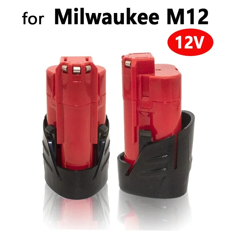 

For 12V Milwaukee Battery 3Ah Compatible with Milwaukee M12 XC 48-11-2410 48-11-2420 48-11-2411 12-Volt Cordless Tools Battery