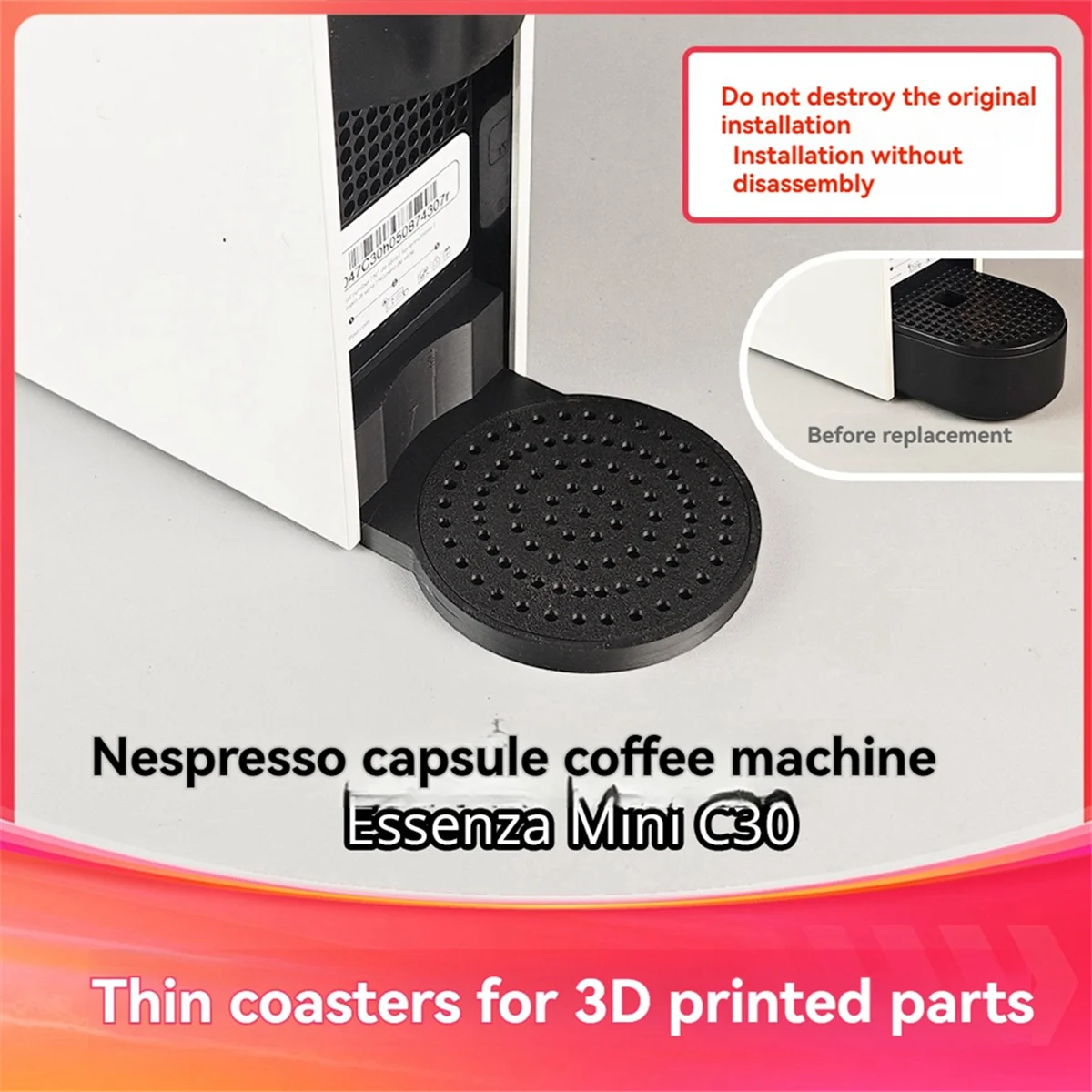 【Эксклюзивно-Офербленный!】{Ложка для мини-кружки для кофеварки Nespresso Essenza Breville или версии Krups работает на Essenza Mini Plus