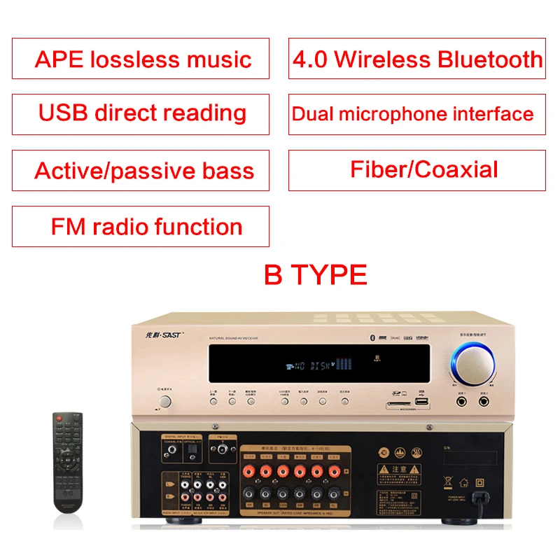 900 واط عالية الطاقة 5.1 مكبر كهربائي AK-320 المنزل بلوتوث مضخم الصوت الرقمي الصوت K أغنية ضياع فك HDMI الألياف محوري