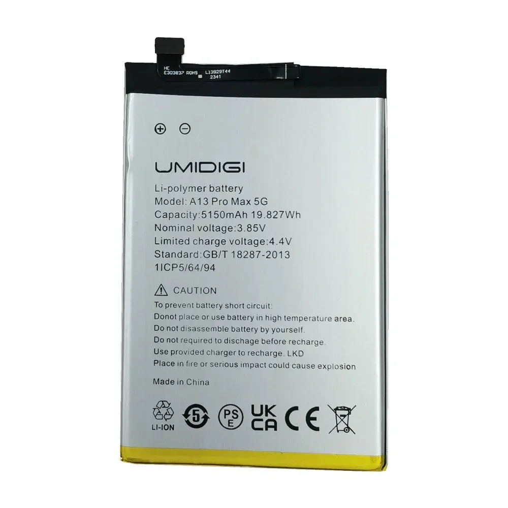 A13Pro Max Original Replacement Battery For UMI Umidigi A13 Pro Max 5G Mobile Phone Bateria Battery Batteries Fast Shipping