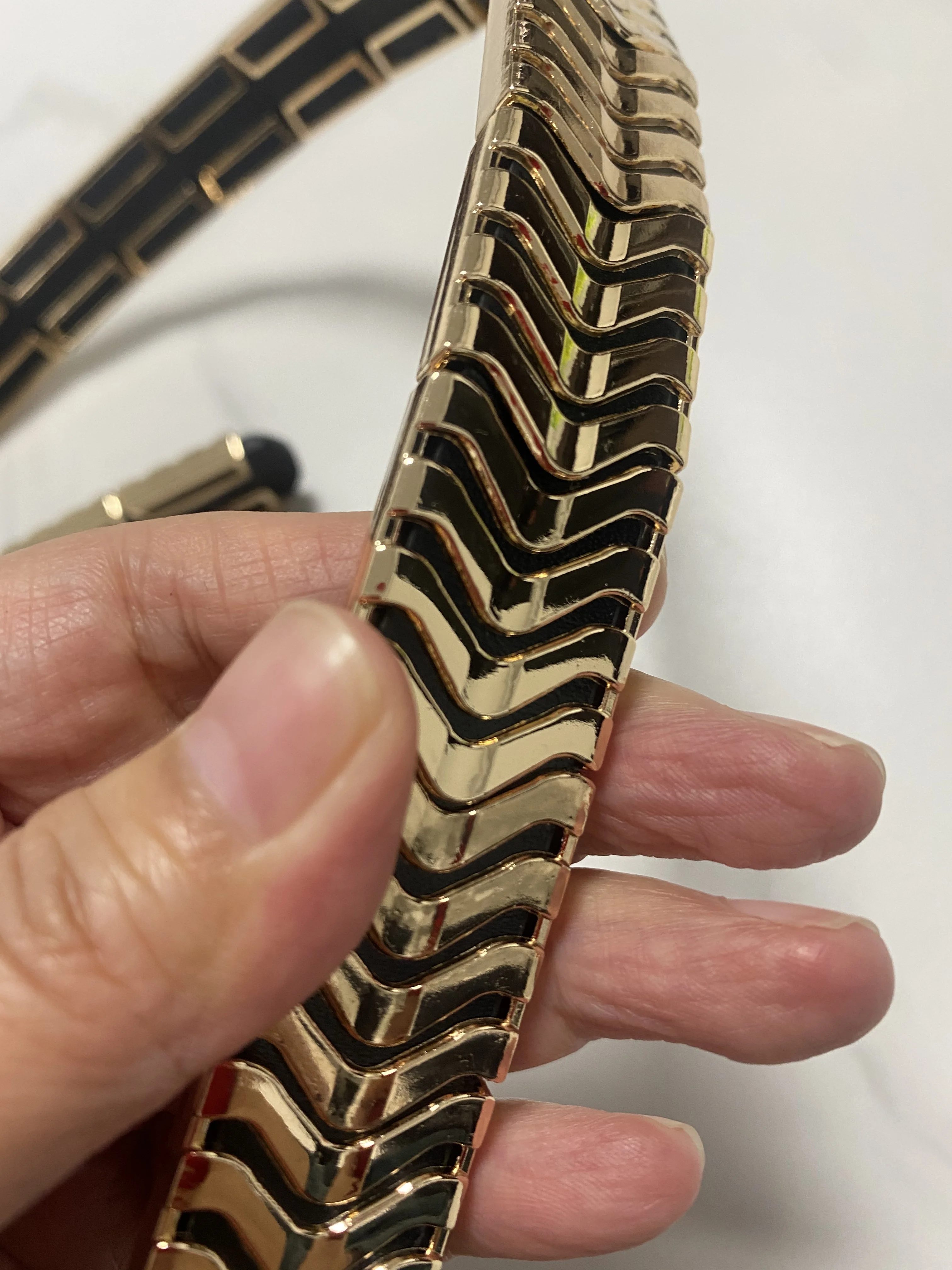 Moda donna in vera pelle Punk corsetto in metallo femminile Cummerbund cappotto cintura vestito Decration cintura larga J540