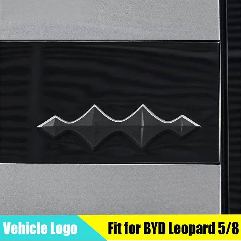 

Blackened Car Logo Fit for BYD Leopard 5 Leopard 8 Front and Rear Decoration Blackened Logos Modified Car Decorative Accessories