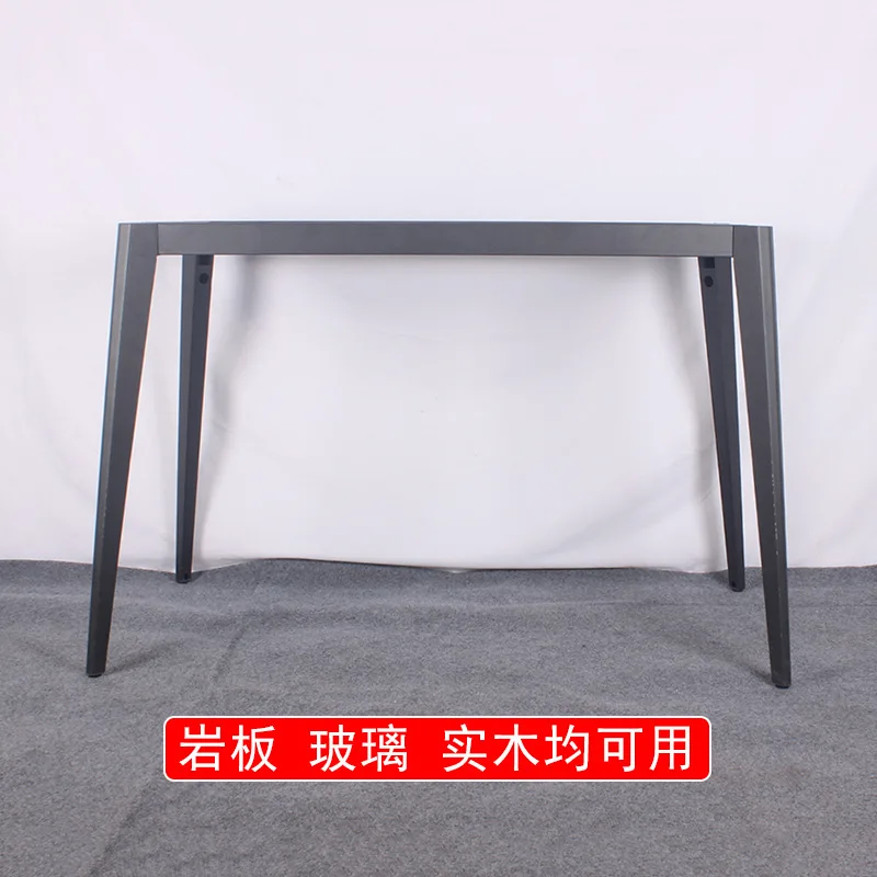 Wrought iron desk support computer desk leg rock solid wood dining table foot desk support metal tea table foot