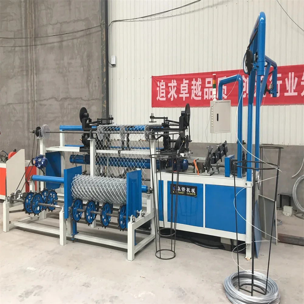 Yugong Fully Automatic Single and Double Wire Chain Link Fence Making Machine Manufacturer