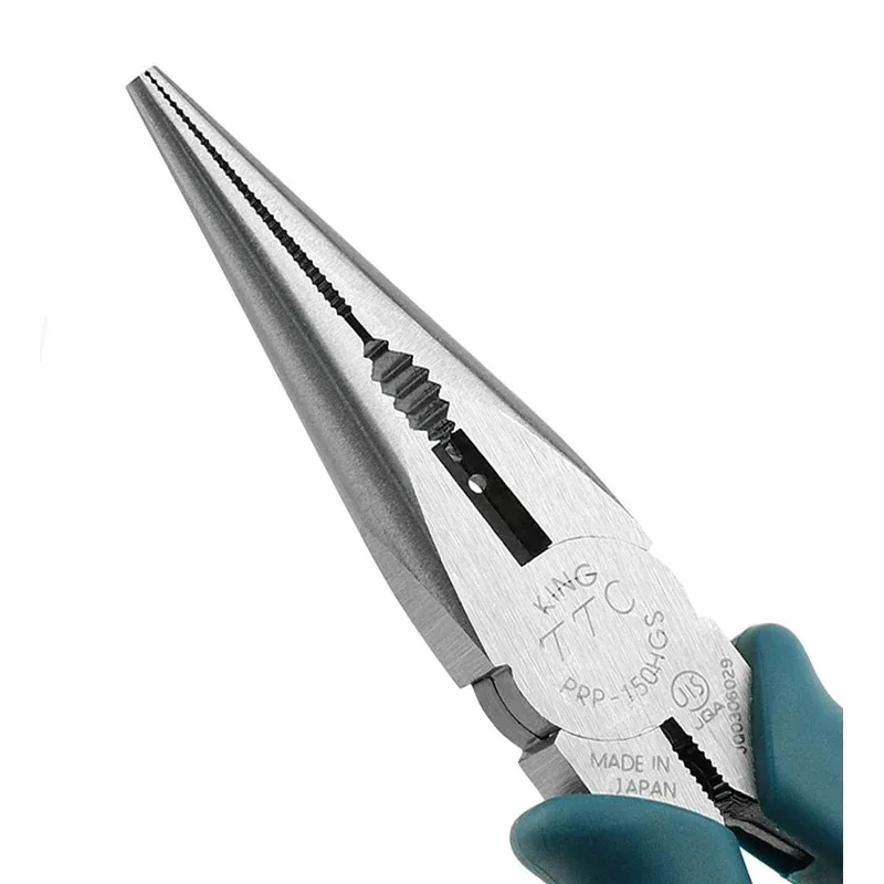 TSUNODA KRP-150HGS/PRP-150HGS/RP-200HGS كماشة إبرة الأنف 165/205 مم حواف القطع الحادة، مناسبة لقطع الأسلاك النحاسية/الحديد #2