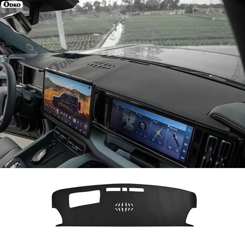 Panel de instrumentos parasol aislante Pa consola central almohadilla parasol Interior del coche almohadilla adecuada para BYD Formula Leopard 5