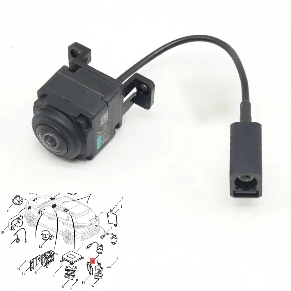 

6600249224 Tailgate Panoramic Parking Assist Rear Reversing Camera Assembly For Geely Boyue Pro Atlas Pro FX11 AZKARRA 2020-2022