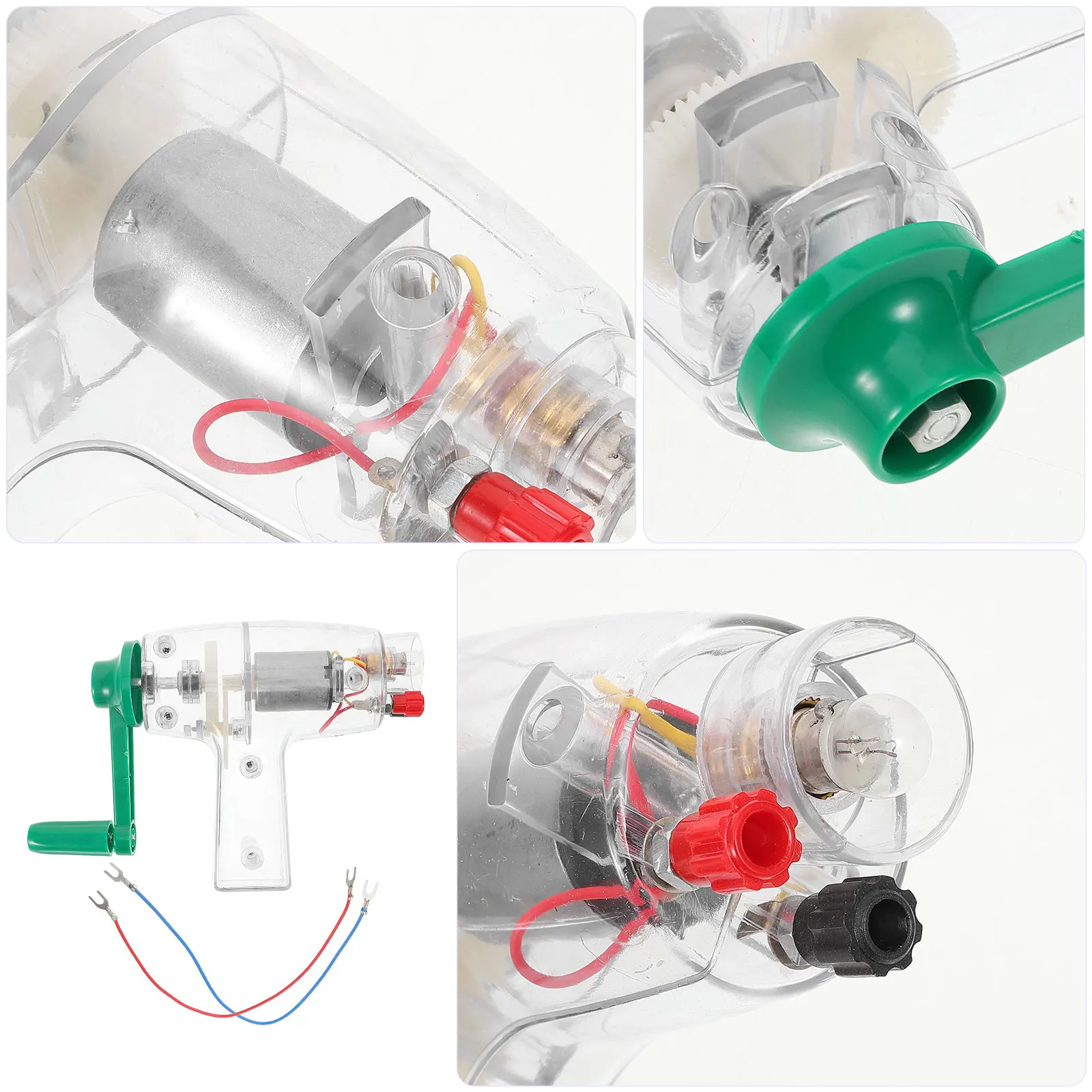 Kit de générateur manuel d'expérimentation scientifique pour enfants, bricolage, assemblage d'ingénierie électronique éducative, blocs de construction cognitifs