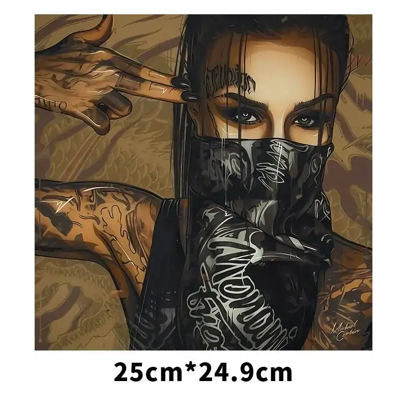 Sexy Female Photo Heat Transfe Print DIY Sweater Hot Press Transfer Vinyl Sticker Customizable Photo Printing Hot Transfe
