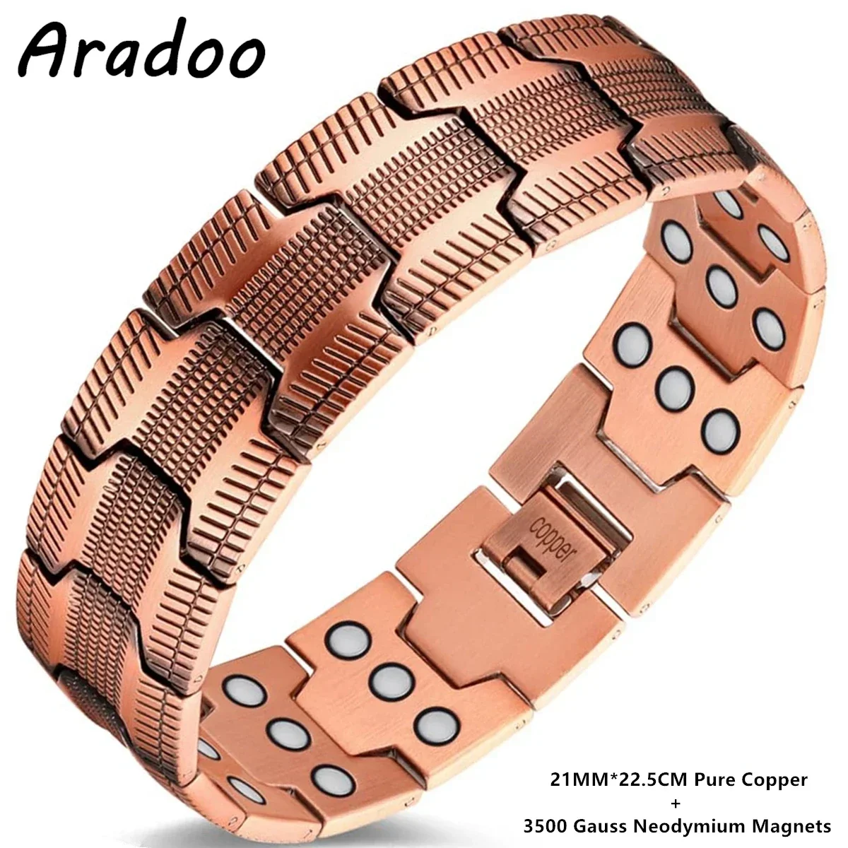 ARADOO Magnetic Bracelet Pure Copper 5