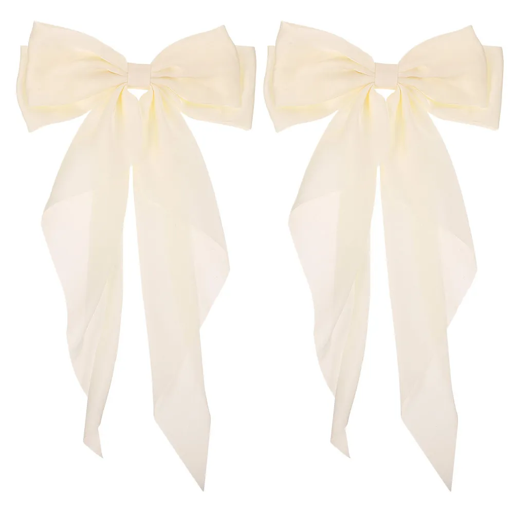 

2pcs Bow Large Bows For Women Girls Barrettes Thick Ponytail Clip Bows For Teen Girls Hair Accessories Decorative Hair Pins
