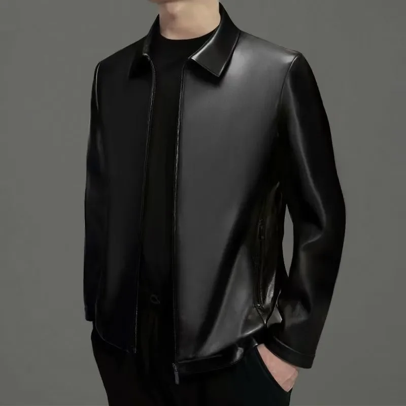 

Leather Jacket for Men's 2025 Autumn and Winter New Middle-aged Versatile Jacket