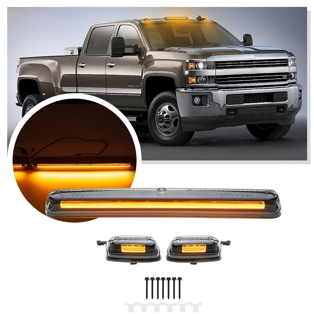 

Корпус светодиодных передних габаритных фонарей на крыше кабины для Chevrolet Silverado GMC Sierra 1500 2500 3500, ходовой габаритный фонарь с верхним габаритным огнем