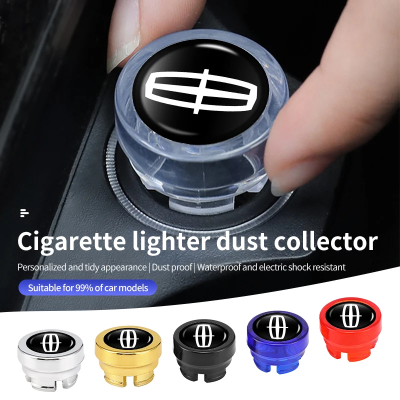 Car Cigarette Lighter Cover Dustproof Cap Decoration Plug For Lincoln Mondeo MKC MKZ MKX MKT Aviator Navigator