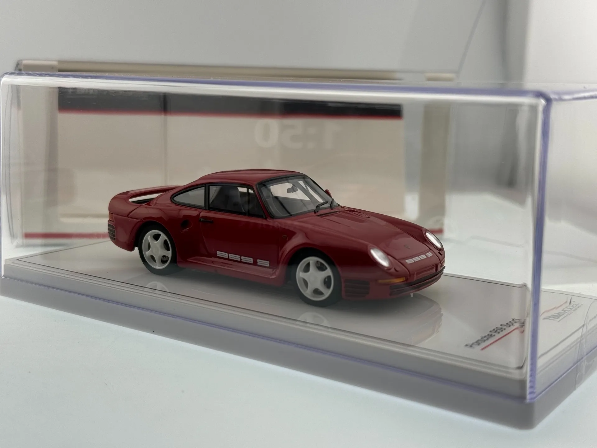 Diecast TSM, Maßstab 1:43 Porsche 959, Sport-Harz-Automodell, Sammlerstück, Spielzeug, Geschenk, Souvenir, Display-Ornament