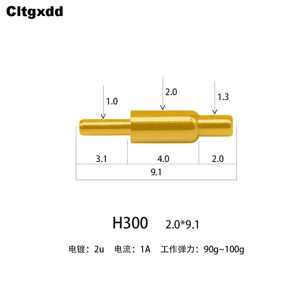 5PCS H281-H300 1A 5A 1.5A 3A  Pogo Pin Connector Pogopin Battery Spring Loaded Contact SMD Needle PCB 1.5*8.5 2.0*9.1 2.0*4.0