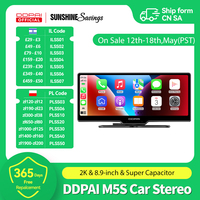 DDPAI Dash Cam M5S 2K Dual Car Camera  Car DVR  8.9-inch Car DVR Recording Carplay & Android Auto Wireless Connection