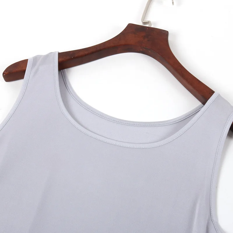 Women\'s 50% Silk 50% Viscose Knit Sleeveless T-Shirts Vest Tank top 8 colors XS303