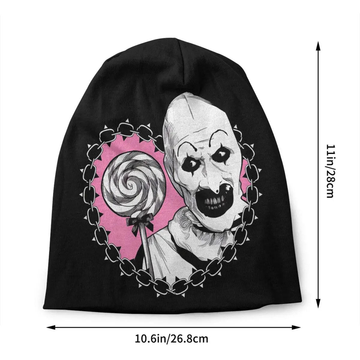 Custom Movies T-Terrifiers Manga Love Bonnet Hat Knitting Hats Fashion Unisex Horror Warm Winter Beanies Cap