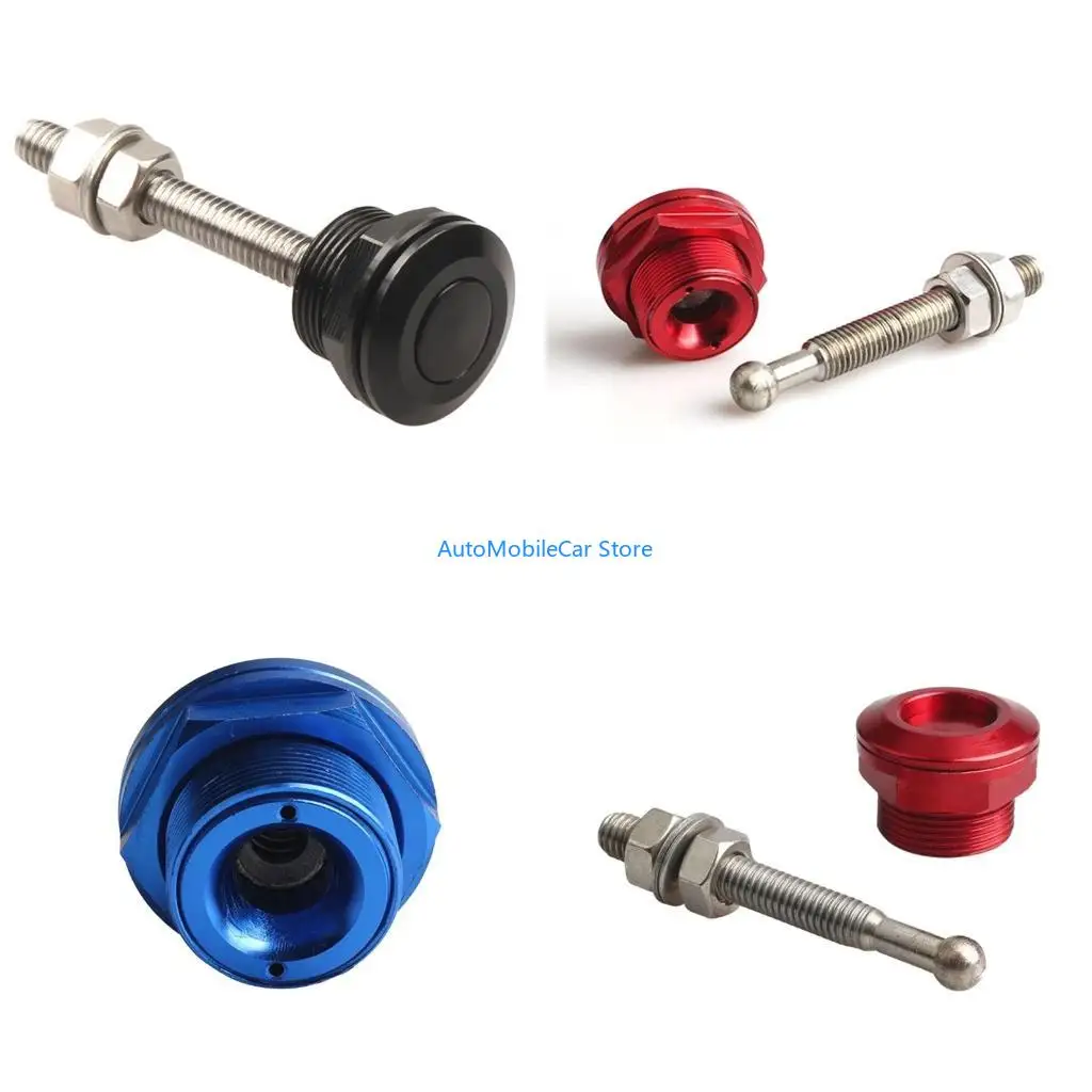 G8TE 22mm Quick Release Lock Bumper License Plate Lock Clip Push Button Bonnet Aluminum-alloy Universal Push Button