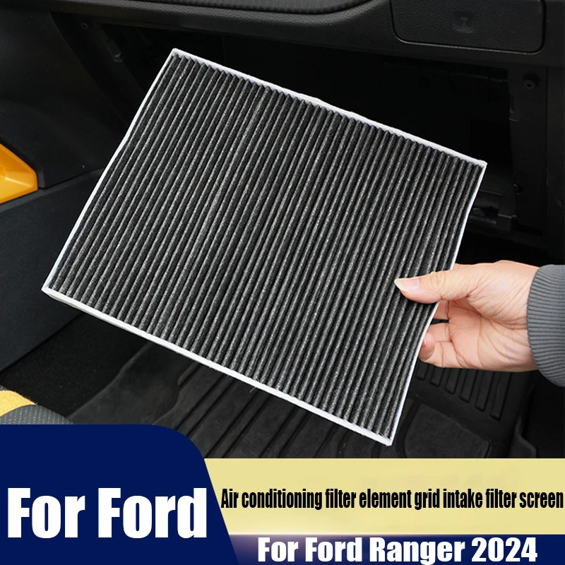 

For Ford Ranger 2024 air conditioning filter element grid intake filter screen filters odors automotive interior accessories