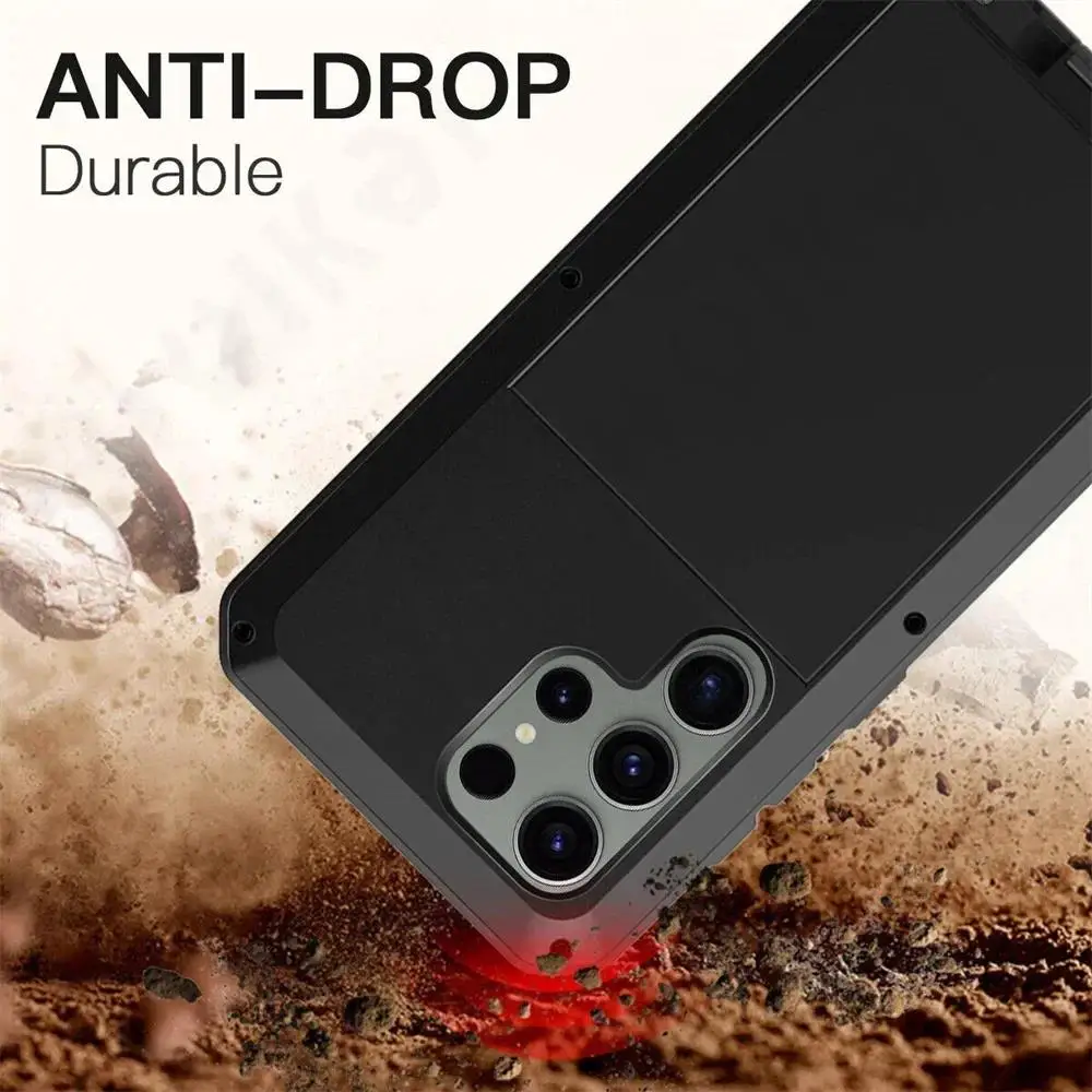 Shockproof armor Metal Aluminum phone Case for Samsung Galaxy S26 S25 S24 S23 Ultra Plus