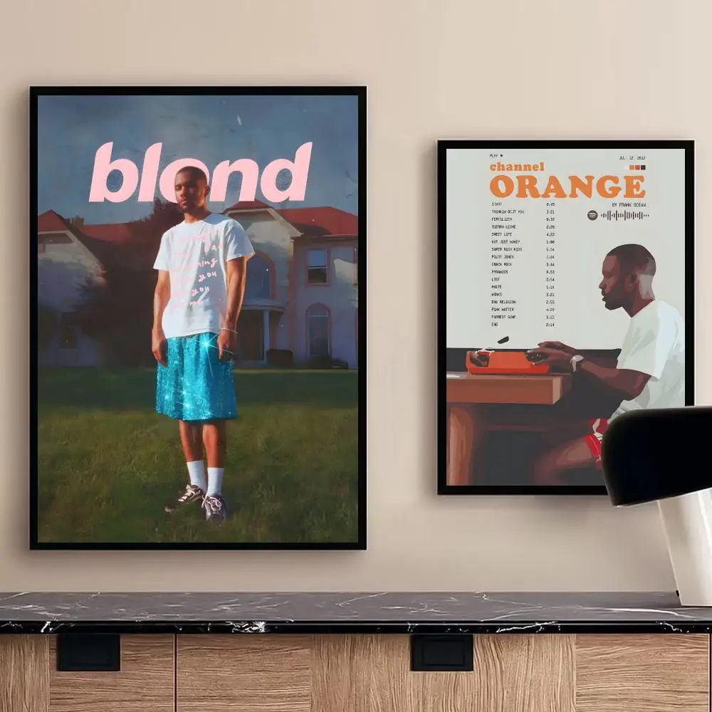 المغني F-fran المحيط اللوحة الخط غرفة نوم المنزل مقاوم للماء قماش المشارك غير المؤطرة جدار الفن طباعة الديكور جدارية