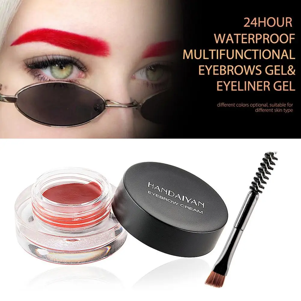 Teinte professionnelle pour sourcils, 5 couleurs, maquillage coloré, cosmétiques imperméables, sans taches, stylo à sourcils, liquide durable H6N5