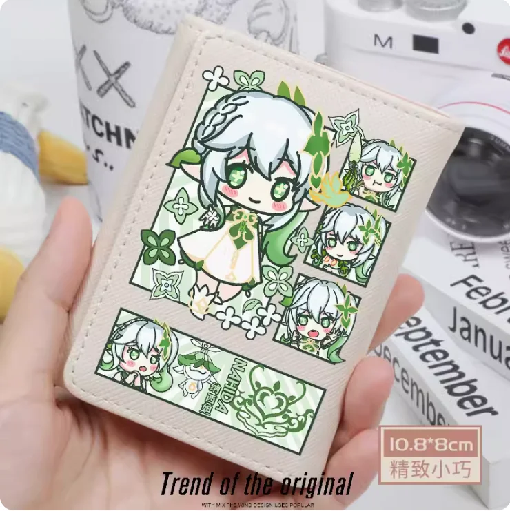 

Anime Genshin Impact Nahida Fashion Wallets PU Purse Card Coin Hasp Money Bag Cosplay Gift B223