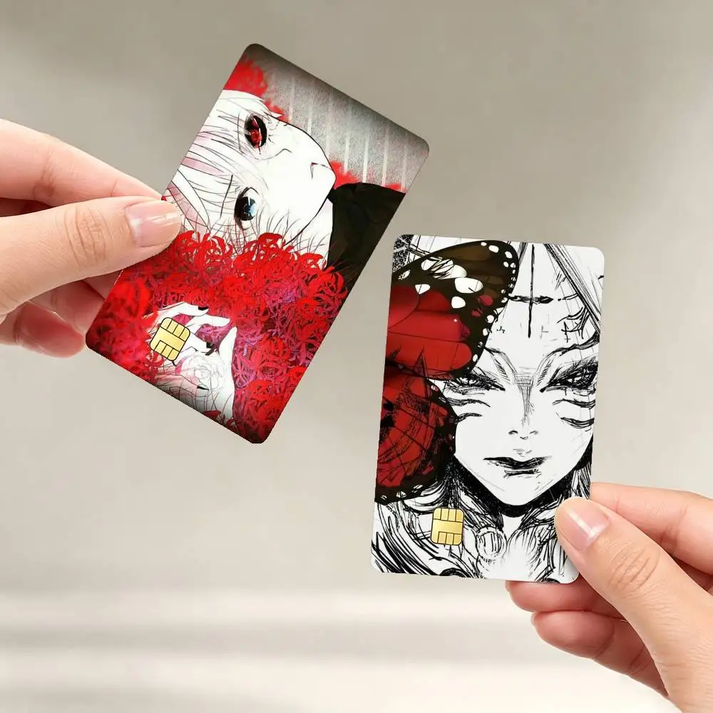 Tokyo G-Ghoul 12Red s-spider lily-y Sticker Film Tape Skin for Credit Card Debit Card Waterproof Stickers