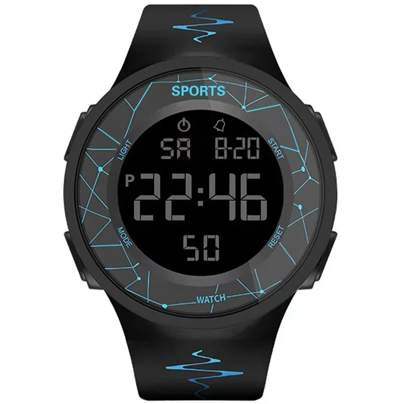 Fashion Electronic Watch Waterproof Led Watches for Men Outdoor Sports Men Digital Led Quartz Alarm Men Wrist Watch Reloj Hombre