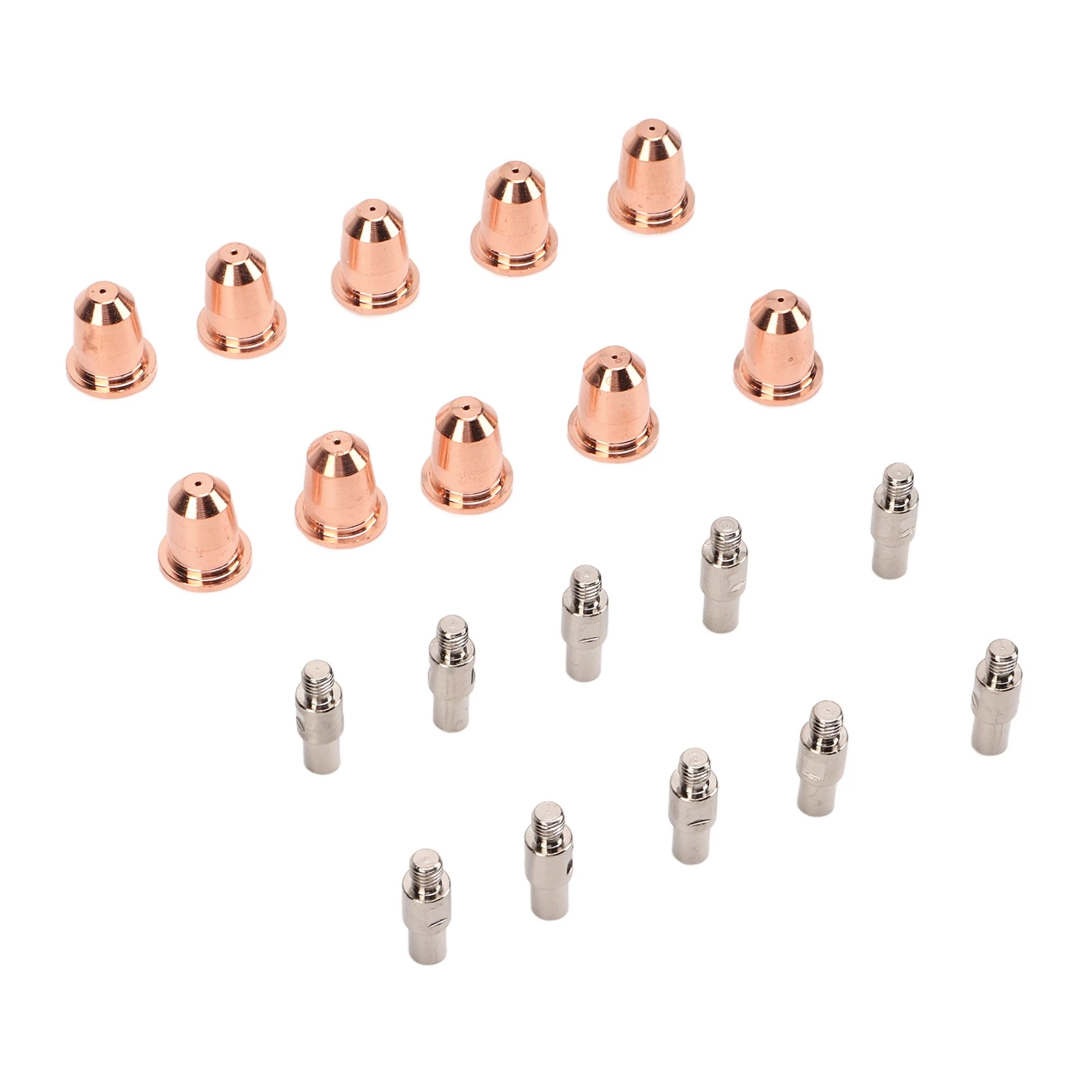 20PCS Electrode Tip Nozzle 0.03in High Hardness Brass Plasma Electrode Nozzles Cups Kit for Trafimet S45