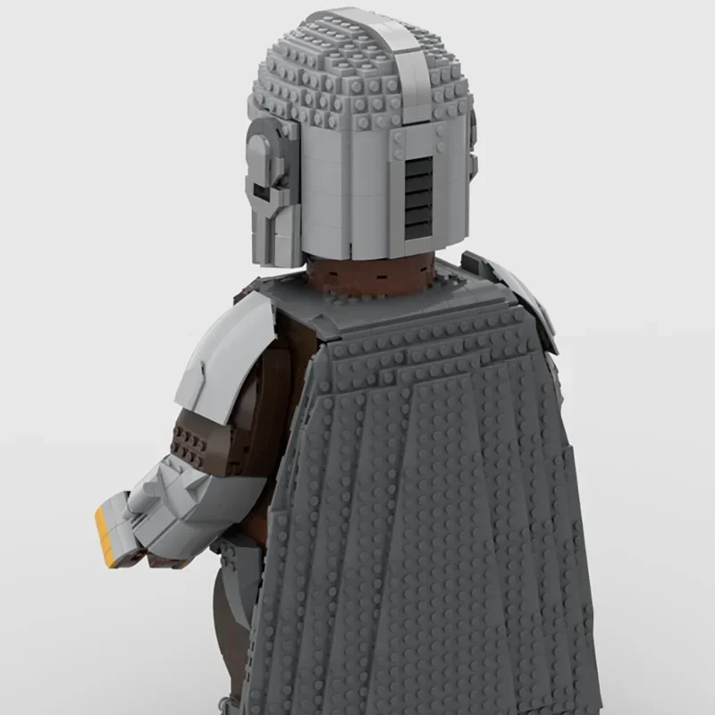 Estrella película Moc ladrillos de construcción Megafigure modelo cabeza casco tecnología bloques escenas de películas clásicas DIY conjunto montaje juguetes regalos