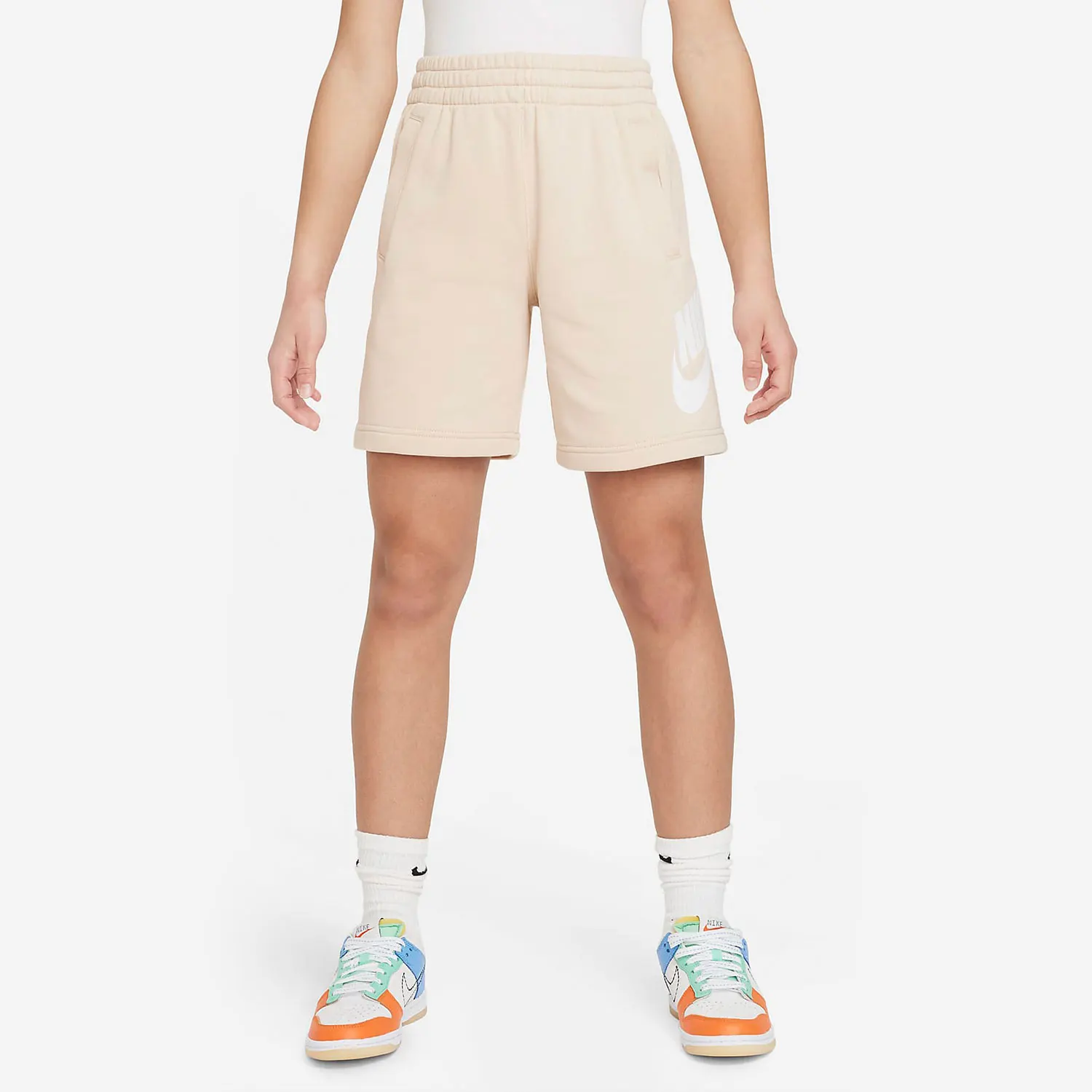 

Nike genuine New Big Kids' Casual Knit Thin Fleece Sports Shorts FD2997-126