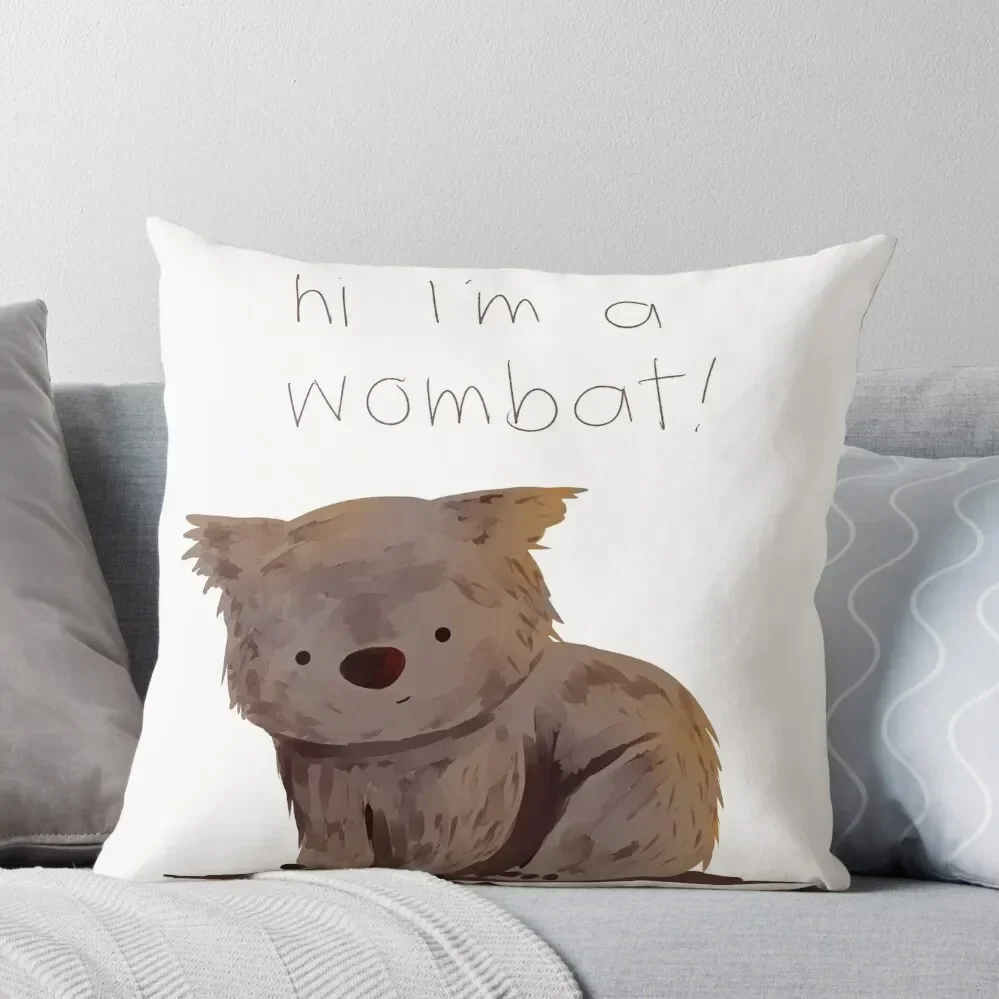 Wombat Throw Pillow Sofa Cushions Cover Sitting Cushion Pillow