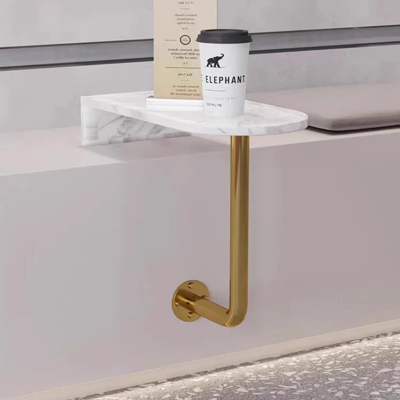 

Wall Mounted Cafe Table for Milk Tea Shop Nordic Dining Tables Space Saving Breakfast Counter Durable Restaurant Bistro Tables